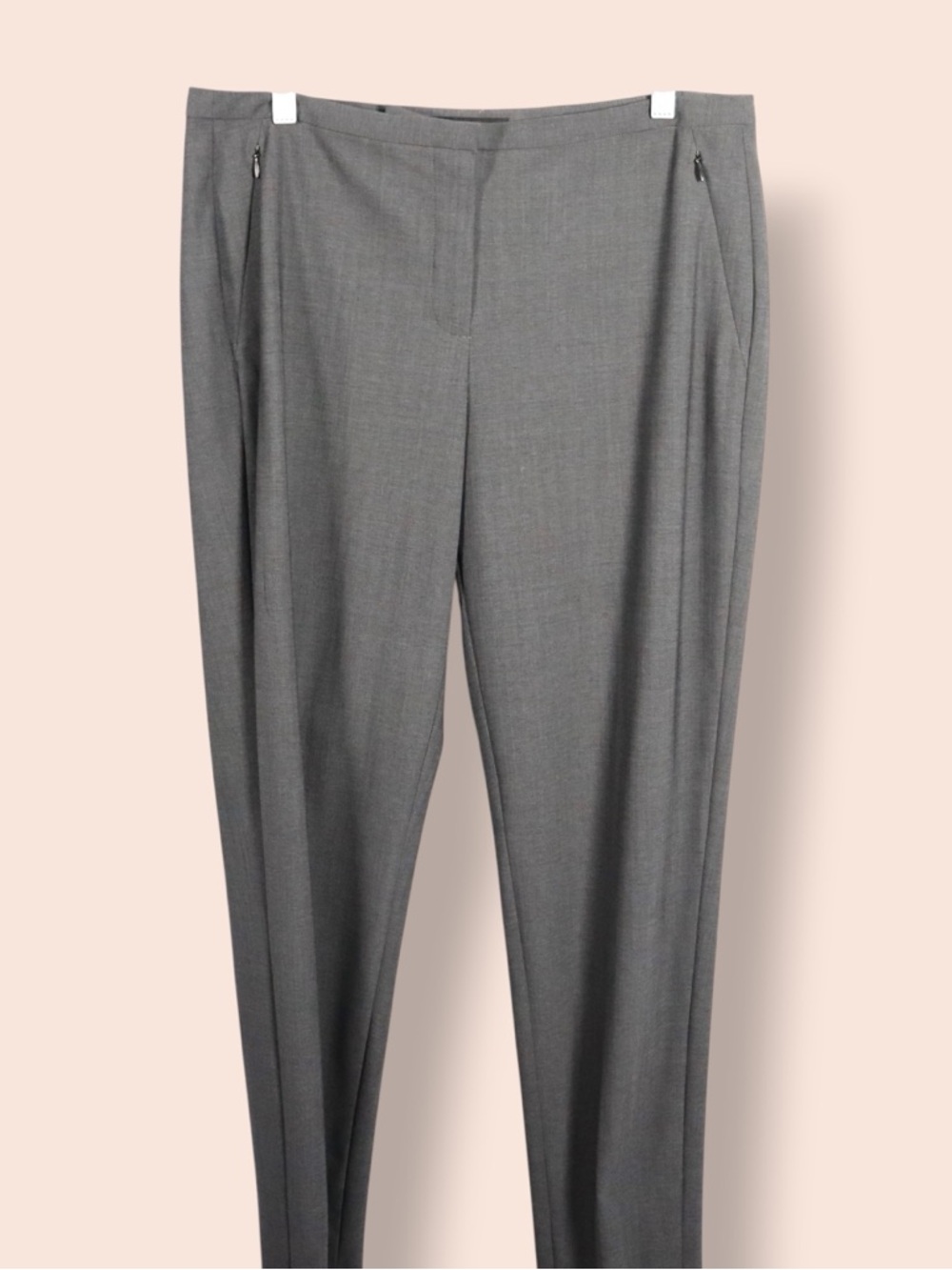 Elie Tahari Grey Tailored Pants Women’s Size 10 Slim Fit Office Work